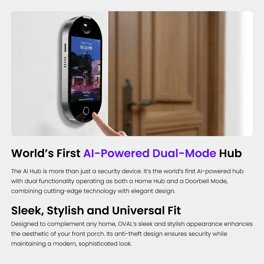 OVAL - World's First AI Hub and Security System