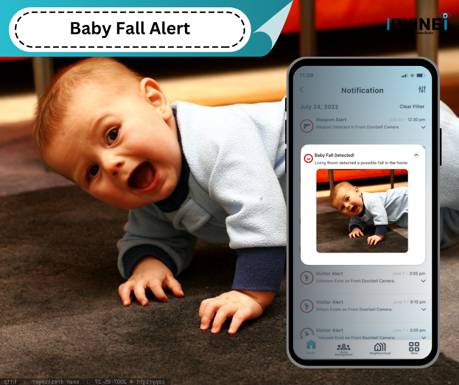 baby fall alert